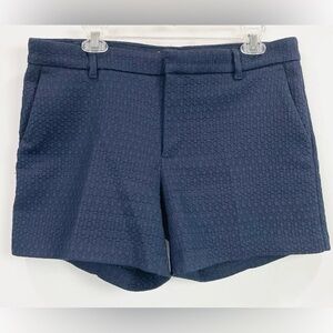 Banana Republic Womens shorts Preppy Navy Blue Textured
